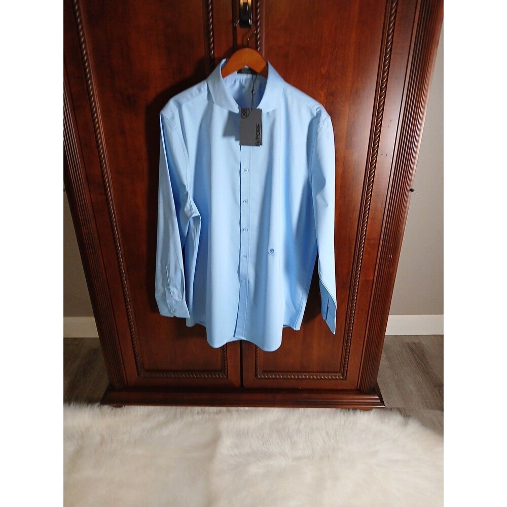 G/FORE NEW $185.00 Men's XXL Luxe Button-Up Long Sleeve Shirt Logo Baja